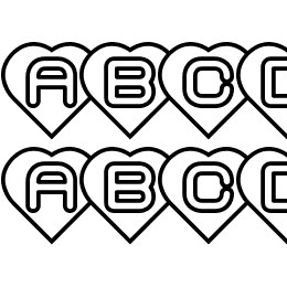 Hearts BRK Font File