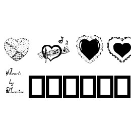 Hearts by Darrian Font File