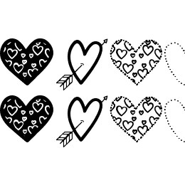 Hearts Shapes Tfb Font File