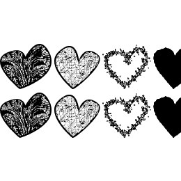 hearts shapess tfb Font File