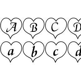 HeartWhite Becker Font File