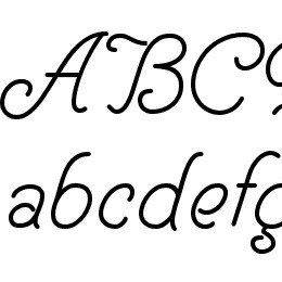 Helve Cursive Font File