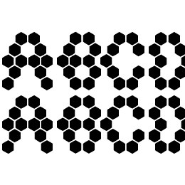 HEXAGONAL Font File