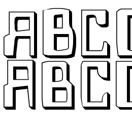 Homemade Robot Shadow Font File