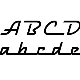 Hood Ornament Font File