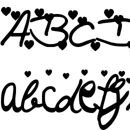 Iloveyou Font File