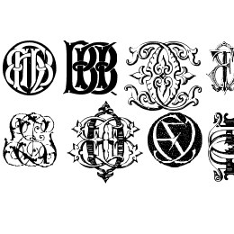 Intellecta Monograms Random Samples Eleven Font File