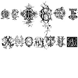 Intellecta Monograms Random Samples Four Font File