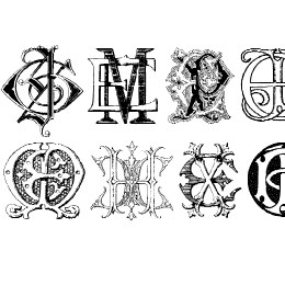 Intellecta Monograms Random Samples Six Font File