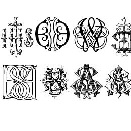 Intellecta Monograms Random Samples Ten Font File