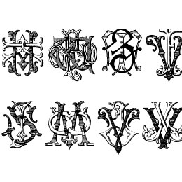 Intellecta Monograms Random Samples Three.vfb Font File