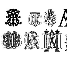 Intellecta Monograms Random Samples Two Font File