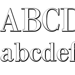 IntellectaBodoned Beveled Font File