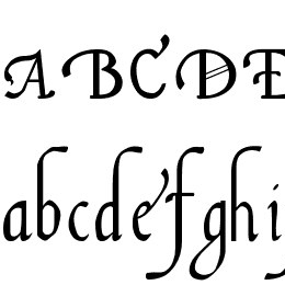 Italian Cursive, 16th c. Font File