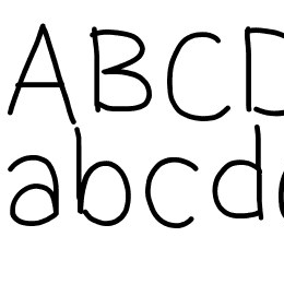 Jacquelyn's Messy Hand Font File