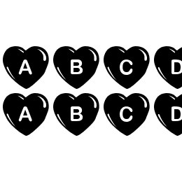 JLR Simple Hearts Font File