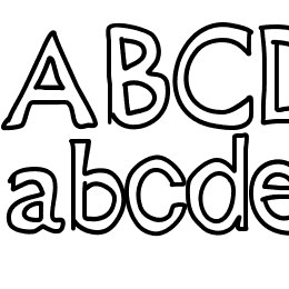 JustColesBlockOutlines Font File