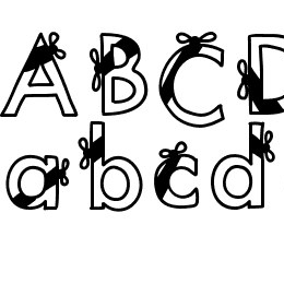 KBRibbonsAndBows Font File