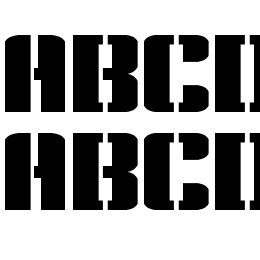 Kensuco Stencil__G Font File