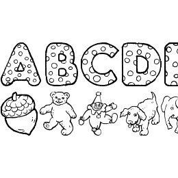 KG ABCs Font File