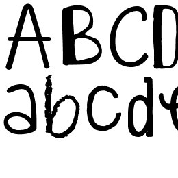 KG Alphabet Regurgitation Font File