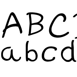 kidS Written Font File