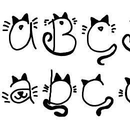 Kitty face Font File