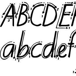 Kiwi School Handwriting with Guides Font File