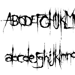 Klinge Death Brush Font File