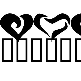 KR Valentines 2006 Two Font File