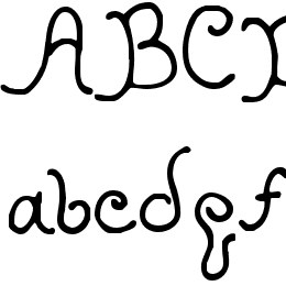 Kristen Curly YOFF Font File