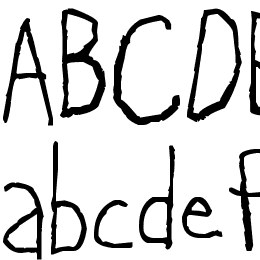 Lefty Does Righty Charcoal Font File