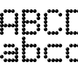 Light LED Board-7 Font File