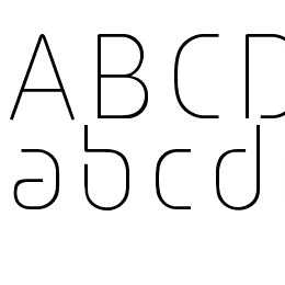 Line UltraLight Font File