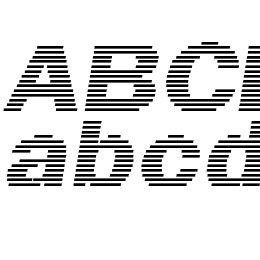 Linear Beam 0.5 Font File