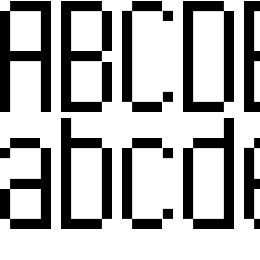 Long Pixel-7 Font File