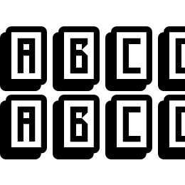 mahjong toy block Font File