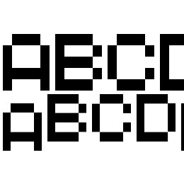 MANIC MINER Font File