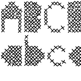 Mesh Stitch Font File