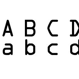 Microscan A Font File