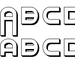 Milk Bar Shadow Font File