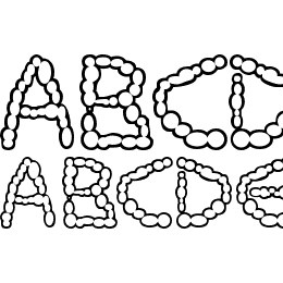 Milkdrops cold Font File