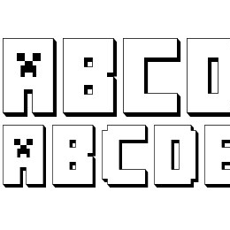 MINECRAFT PE Font File