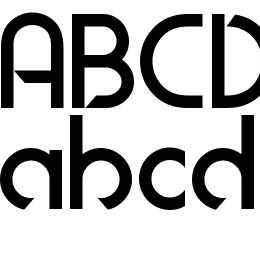 Modern Deco Font File