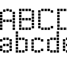 Modern LED Board-7 Font File