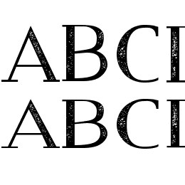 Modern Serif Eroded Font File