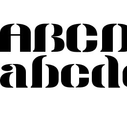 Modern Stencil Personal Use Font File