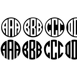 MONOGRAMOS Font File