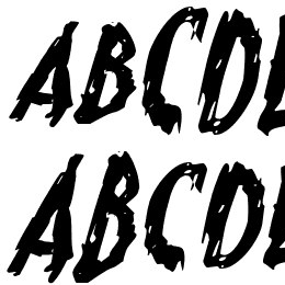 Monsterama Expanded Italic Font File