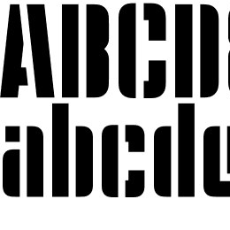 Moshka Stencil Font File